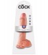 10" COCK WITH BALLS  LIGHT