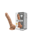 SILEXD SILICONE DILDO MODEL 1 7" CARAMEL