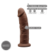 SILEXD SILIKON DILDO MODELL 2 7'5" BRAUN