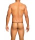 SCHWARZER MESH-TANGA S/M