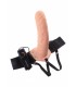 ARNÉS HUECO VIBRADOR STRAP-ON CARNE 20 CM