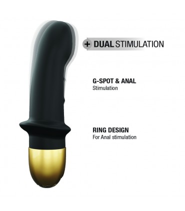 MINI LOVER RECHARGEABLE VIBRATOR BLACK-GOLD