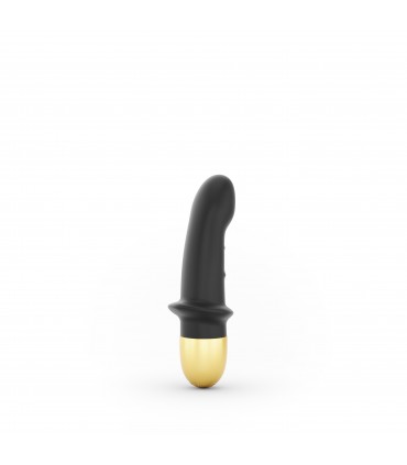 VIBRADOR RECARGABLE MINI LOVER NEGRO-ORO