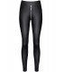 MADDALENA SCHWARZE LEGGINGS MIT REISSVERSCHLUSS XL