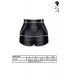 MONICA SHORT CON CREMALLERAS NEGRO XL