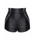 MONICA SHORT CON CERNIERE NERO XL