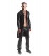 TRENCH-COAT WETLOOK NOIR SERGIO XL