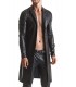 TRENCH-COAT WETLOOK NOIR SERGIO XL