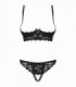 ENSEMBLE 2-PCS CUPLESS LETICA NOIR S/M