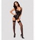 HEARTINA CORSET & THONG BLACK S/M