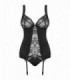 HEARTINA CORSET & THONG BLACK S/M