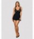 BABYDOLL E PERIZOMA LUVAE NERO S/M