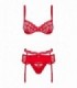 ENSEMBLE 3 PCS HEARTINA ROUGE L/XL