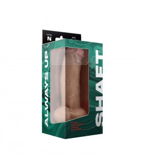 MODEL N 8.5" LIQUIDE SILICONE DONG W/BALLS - PINE