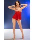 CR4715 BABYDOLL W/ THONG AND RED MASK S