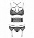 FRIVOLLA SET 4 PEZZI NERO S/M