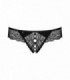 MIAMOR CROTCHLESS THONG BLACK S/M