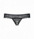 MIAMOR CROTCHLESS THONG BLACK   S/M