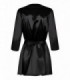 SATINIA ROBE BLACK   S/M