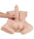 SILEXD TORSO APOLLO L FLESH + DILDO 17'7 CM