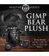 GIMP BEAR PLUSH - BLACK