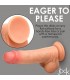 DILDO REALISTICO CON TESTICOLI IN VERA PELLE 20'32 CM