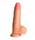 REALISTIC DILDO WITH TESTICLES REAL SKIN FLESH 20'32 CM