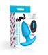 PLUG VIBRADOR Y ROTADOR C/ MANDO USB AZUL