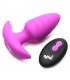 PLUG VIBRADOR Y ROTADOR C/ MANDO USB MORADO