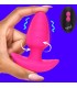 PLUG VIBRADOR Y ROTADOR C/ MANDO USB ROSA