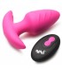 PLUG VIBRADOR Y ROTADOR C/ MANDO USB ROSA