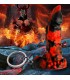 FIRE DEMON SILICONE KEYCHAIN