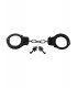 DESIGNER METAL HANDCUFFS BLACK