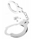 DESIGNER METAL HANDCUFFS SILVER