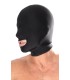 SPANDEX OPEN MOUTH HOOD BLACK