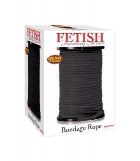 BONDAGE ROPE 200 FEET BLACK