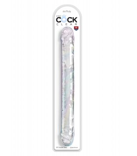 18" DOUBLE DILDO CLEAR