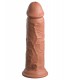 8" DUAL DENSITY SILICONE COCK TAN