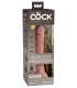 7" DUAL DENSITY VIBRATING SILICONE COCK WITH REMOTE LIGHT