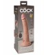 7" DUAL DENSITY VIBRATING SILICONE COCK WITH REMOTE LIGHT