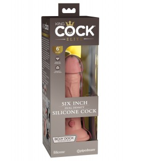 6" DUAL DENSITY SILICONE COCK LIGHT