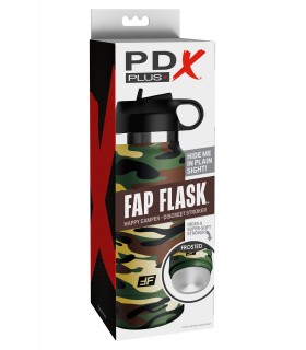 FAP FLASK - HAPPY CAMPER DISCREET STROKER FROSTED