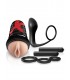 ASS-GASM VIBRATING KIT LIGHT/BLACK