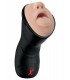 DEEP THROAT VIBRATING STROKER LIGHT/BLACK