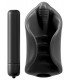 VIBRATING SILICONE STIMULATOR BLACK