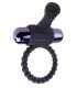 VIBRATING SILICONE SUPER RING BLACK