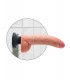 9" VIBRATING COCK WITH BALLS LIGHT