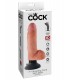 7" VIBRATING COCK WITH BALLS LIGHT