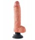 10" VIBRATING COCK WITH BALLS LIGHT