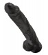 14" COCK WITH BALLS BLACK